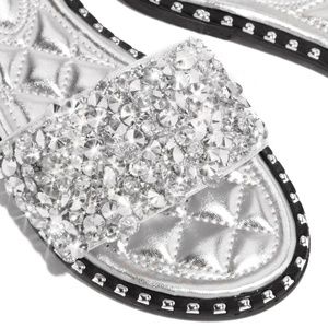 Wild Diva Shoes - NEW🔥 Sparkling Rhinestone Crystal Slide Flip Flop Wild Diva Shoes - NEW🔥 Sparkling Rhinestone Crystal Slide Flip Flop